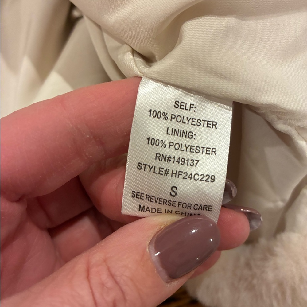 HYFVE Soft Cream Faux Fur Teddy Jacket - Picture 4 of 7